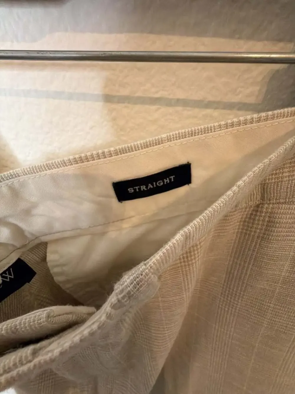 J.Crew Straight-Fit Pant in Linen-Cotton Blend Plaid 36